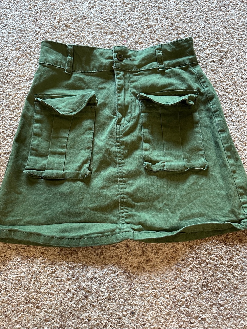 Blakeley Olive Green Mini Skirt